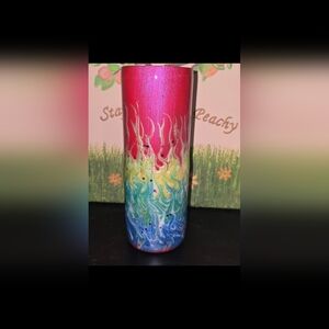20 Oz Skinny Flame Design Tumbler